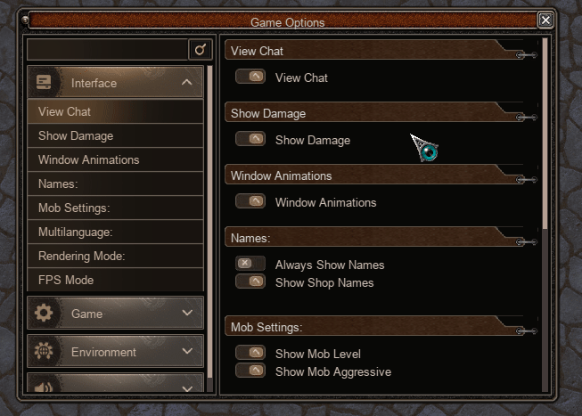Game Options